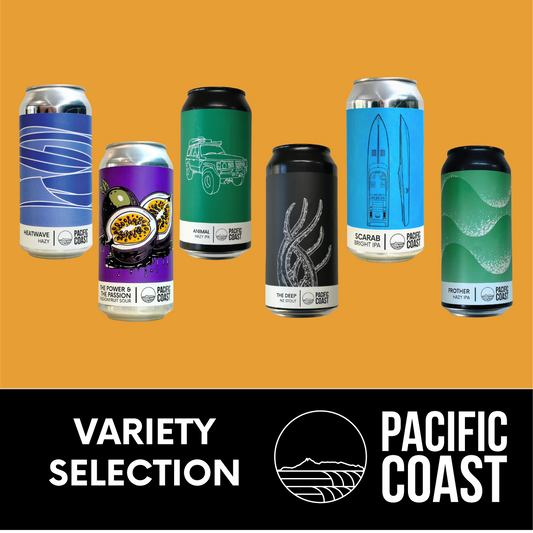 A variety selection of Pacific Coast Beers